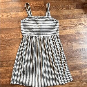 LOFT Striped Sleeveless Dress